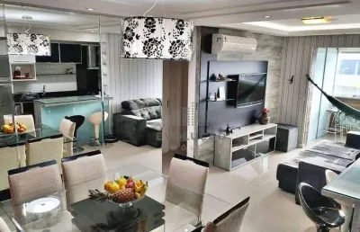 Apartamento totalmente mobiliado 02 dorms, 01 suíte e vaga, floresta, são josé sc