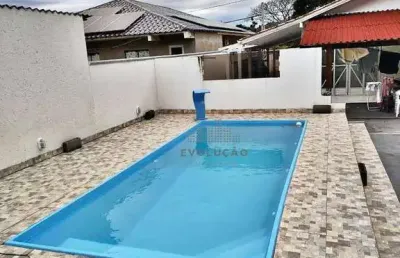 Casa 3 quartos, 2 vagas, piscina - palmas - santa catarina.