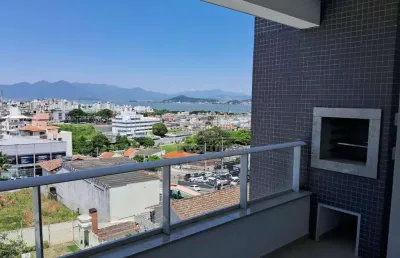 Lindo apto com vista mar, 03 dorms (1 suíte) em capoeiras - florianópolis sc