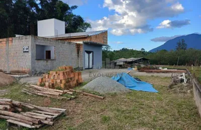 Terreno com casa em construção - santo amaro da imperatriz sc