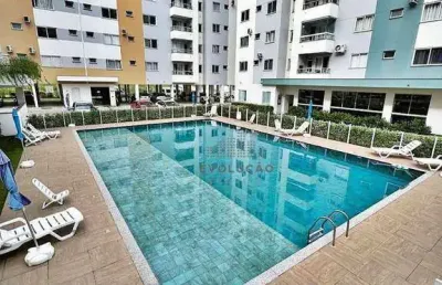 Apartamento andar alto, 02 dorms em condominio completo - areias, são josé sc