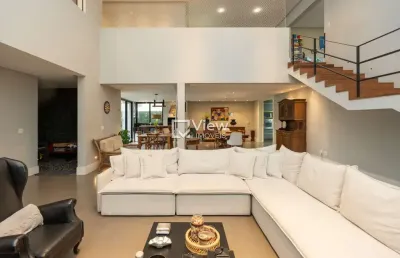 Casa em condomínio fechado com 4 quartos à venda na rua josé nicco, 360, mossunguê, curitiba, 393 m2 por r$ 3.480.000