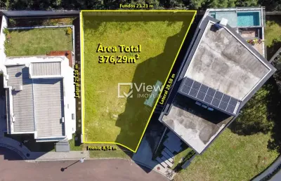 Terreno em condomínio fechado à venda na rua luiz zilli, 412, campo comprido, curitiba, 376 m2 por r$ 1.168.000