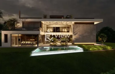 Casa em condomínio fechado com 5 quartos à venda na rua anastácio homann, 651, orleans, curitiba, 600 m2 por r$ 8.890.000