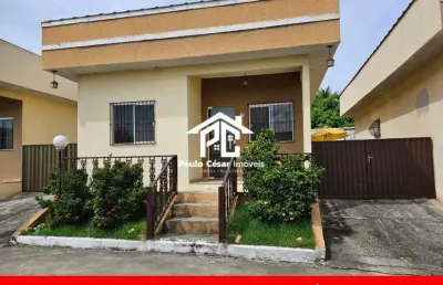 Casa pequeno condomínio composta por: 2 quartos, sala, cozinha, banheiro, garagem, área de serviço.  aceita carta de crédito.
