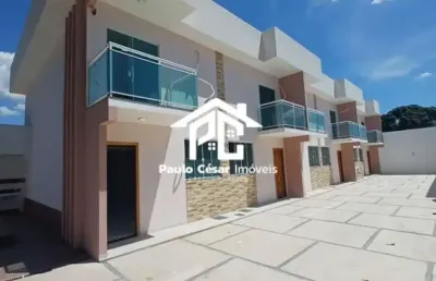 Casa em vila à venda em araruama-rj: 2 quartos, 2 suítes, 2 salas, 1 banheiro, 90m² na praça da bandeira