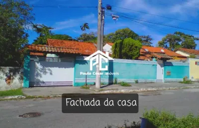 Imperdível: casa à venda em araruama-rj, bairro pontinha! 4 quartos, 2 suítes, 2 salas, 1 banheiro, 1 vaga, 187m².