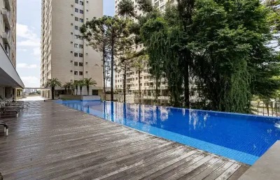 Apartamento 2 quartos,semi-mobiliado em condominio club, capão raso, curitiba, pr
