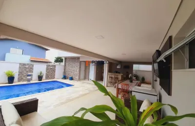 Casa a venda térrea com piscina em condomínio em paulína