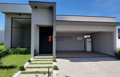 Casa nova térrea no condomínio de paulínia  3 dormitórios 2 suítes