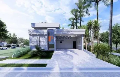 Casa térrea com 3 suítes e piscina - santorini (paulínia)
