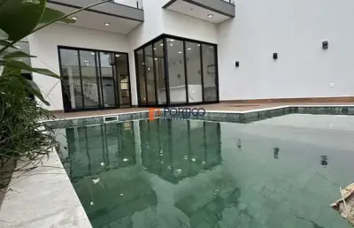 Sobrado com 4 suítes e piscina no portinari paulínia!
