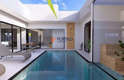 Casa térrea 4 suítes + sauna e piscina - villa lobos- paulínia