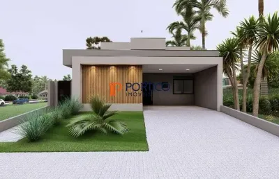 Casa térrea com 3 suítes + piscina - santorini - paulínia