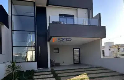 Sobrado no condomínio terras da estância, com 3 suítes. à venda.