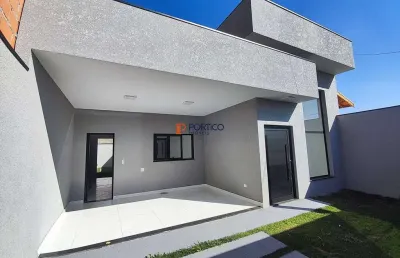Casa térrea a venda com 3 quartos, 2 vagas de garagem e quintal em paulínia/sp.
