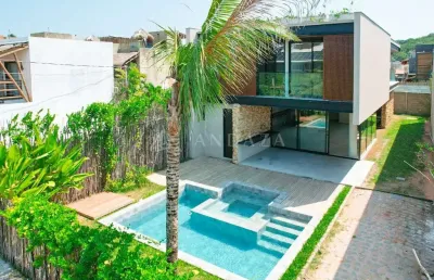 Casa em condomínio fechado com 5 quartos à venda na al 101, 1, praia do marceneiro, são miguel dos milagres, 300 m2 por r$ 2.900.000
