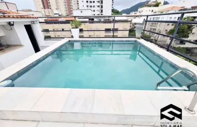 Cobertura penthouse 05 dormitórios com piscina lado praia!