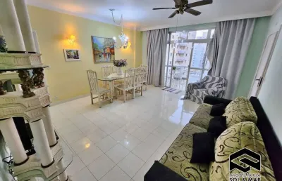 Amplo apartamento vista ao mar, na quadra da praia!