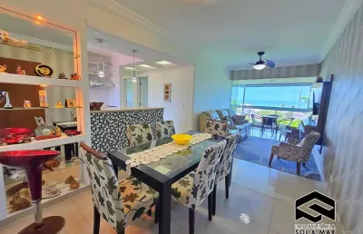 Lindo apartamento, 03 dorm´s, vista mar, 02 vagas, apenas 200m da praia!