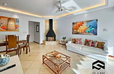 Amplo apartamento à 200m da praia da enseada, lazer completo!