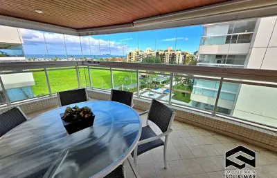 04 dorms c/ vista ao mar, lazer completo, 04 vagas!