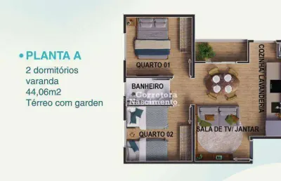 Apartamento com 2 dormitórios à venda, 44 m² por r$ 273.500,00 - terras de santa helena - jacareí/sp
