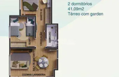 Apartamento com 2 dormitórios à venda, 41 m² por r$ 248.500,00 - terras de santa helena - jacareí/sp