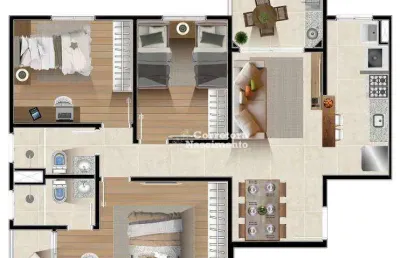 Apartamento com 3 dormitórios à venda, 74 m² por r$ 415.532,00 - centro - jacareí/sp