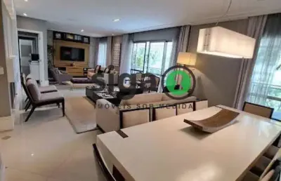 Apartamento com 3 dormitorios mobiliado a venda 4 minutos a pe da escola integration school