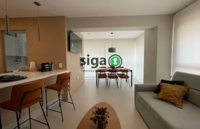 Apartamento  mobiliado para venda com 2 dorms, sendo 1 suite, 1 vg com vista eterna para o jd europa