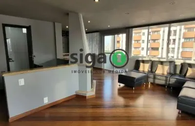 Cobertura duplex à venda no brooklin ? 128m² - 2 dormitórios - 1 suíte - semi mobiliada
