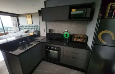Lindo studio a venda ,mobiliado em pinheiros, com 38m², 1 quarto e 1 vaga