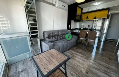 Apartamento mobiliado com 33m², santo amaro, nova berrini