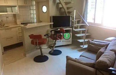 Apartamento duplex 1 quarto,  1 vaga de garagem á venda e locação vila nova conceição