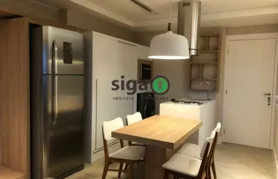 Apartamento com 49m² à venda, mobiliado, 1 quarto, 1 banheiro e 1 vaga, chácara santo antonio
