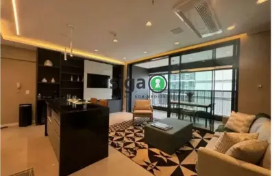 Apto para locaçâo ,mobiliado, com 77m²,1 suite, 2 vagas, no brooklin