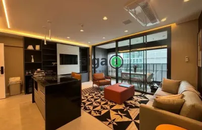 Apartamento 1 quarto com 1 suíte, 2 vaga de garagem,  77m²  para locação itaim bibi
