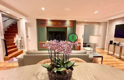 Cobertura duplex com 233m² ,3 quartos, sendo 2 suites,4 vagas no jd guedala à venda, semi mobiliado