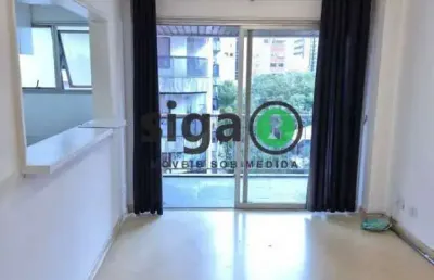 Apartamento 1 quarto,  1 vaga de garagem para locação em moema!