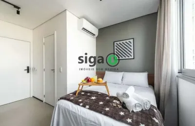 Apartamento studio mobiliado para venda na bela vista, são paulo - sp