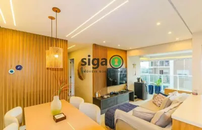 Apartamento á venda na chacara santo antonio com 2 quartos, 65m² á venda por 890 mil