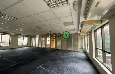Sala comercial de 227m², para locação com 8 vagas e mezanino na vila olímpia
