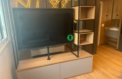 Apartamento 38m² para locação mobiliado, localizado na chácara santo antônio, são paulo.
