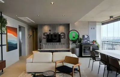 Apartamento mobiliado para venda no brooklin 03 suítes, são paulo - sp