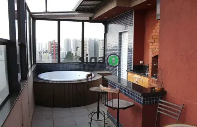 Cobertura a venda no portal do morumbi 4 dormitórios, 3 vagas