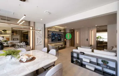 Apartamento à venda em moema com 123 m², 3 suítes e 2 vagas demarcadas ao lado do metrô