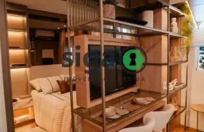 Apartamento de 38?m² no brooklin com varanda, airbnb ao lado da chucri zaidan / entrada facilitada!