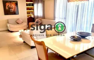 Apartamento no brooklin para alugar - 3 quartos, 156m², 3 vagas , mobiliado
