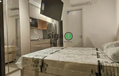 Apartamento studio para locação mobiliado em pinheiros, são paulo - sp